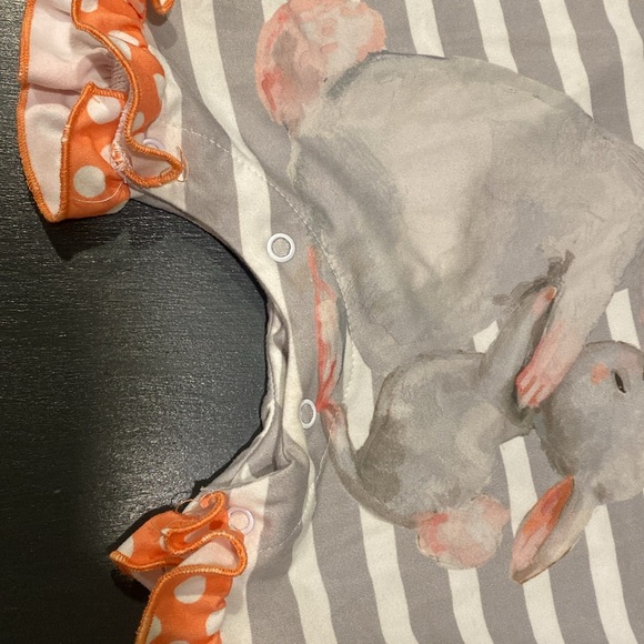 Penelope Plumm Striped Bunny Shortie Romper - 18 months - Picture 5 of 6